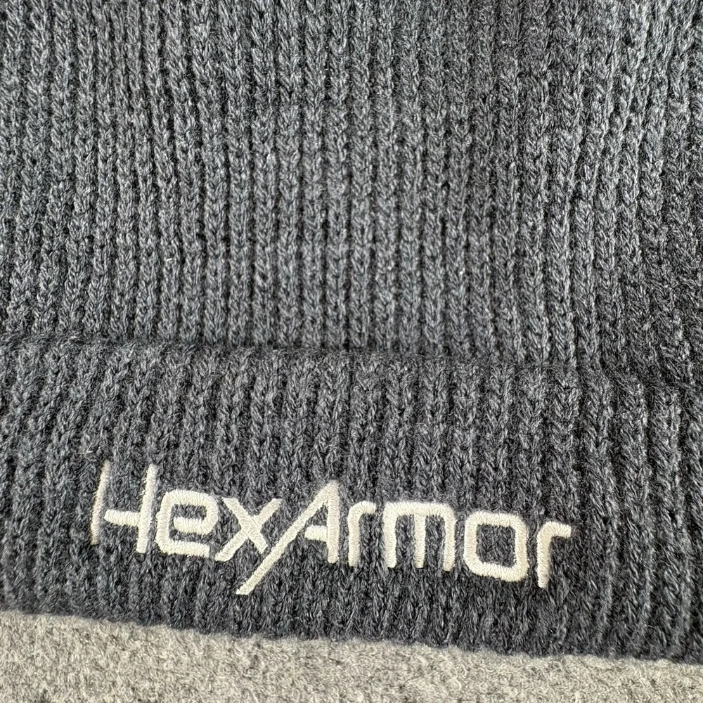 The North Face Beanie OSFA Blue Knit Cuffed‎ HexArmor Logo Winter Hat Unisex Ski